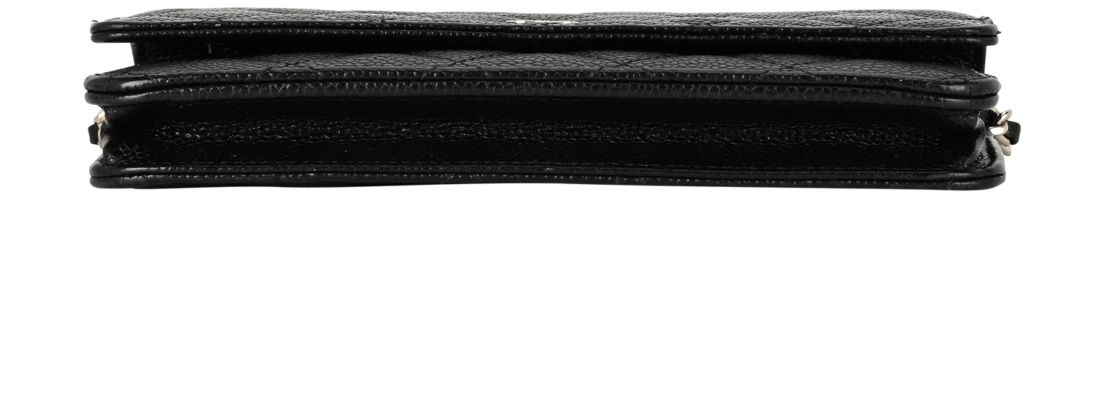 Wallet On Chain, &pound;2,200, Handbags, Black, Caviar Leather, Top view